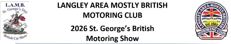 St. George's British Car Show, Fort Langley, BC